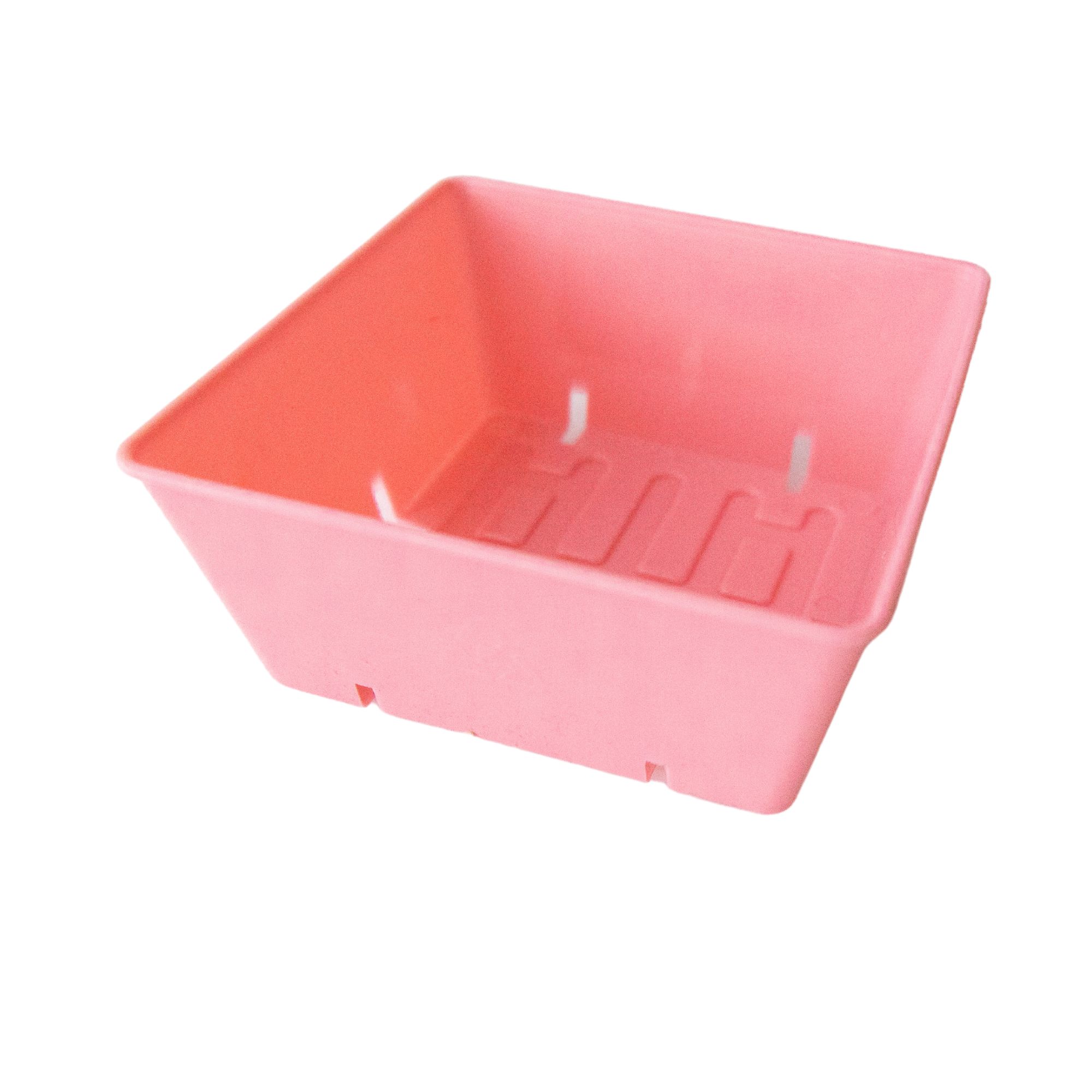 Heavy Duty 5 x 5 Microgreens Tray Inserts - Colorful Pink Tray Inserts for Micro Greens, Wheatgrass, & More - 80 Pack